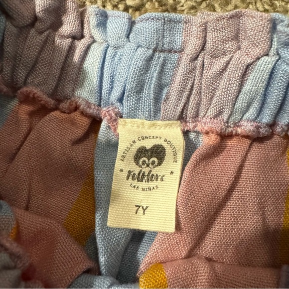 Folklore Las Ninas Girls Plaid Tartans Skirt Size 7 - Picture 3 of 7